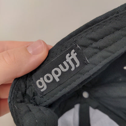 Gopuff Spell Out Slideback Hat Black One Size Embroidered 6 Panel