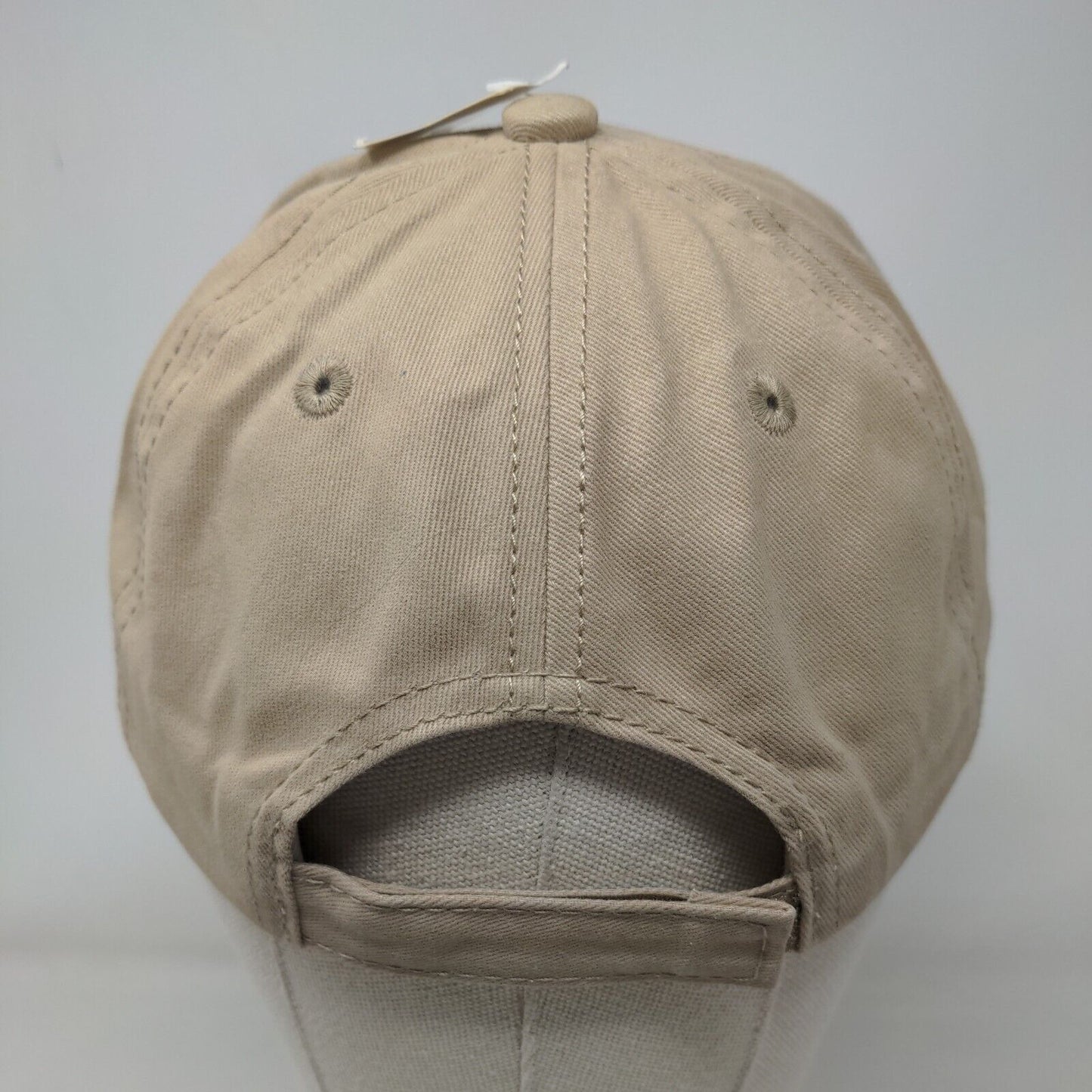 #1 Grandpa Strapback Hat Tan XXL Embroidered Adjustable 6 Panel W/Tags