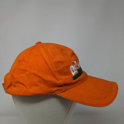 Rinieri Strapback Hat Orange One Size Embroidered Actiwear Adjustable