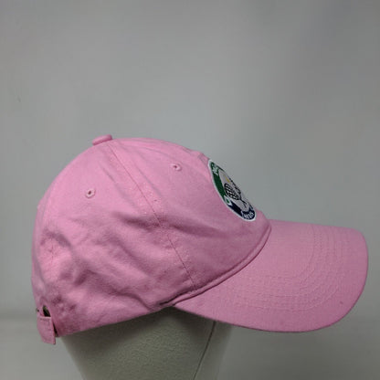 DeLand Tennis Club Slideback Hat Pink OSFA Adjustable Embroidered