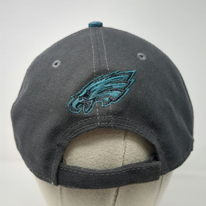 Philadelphia Eagles NFL New Era Gray One Size Hat Cap Strapback 9FORTY Curved