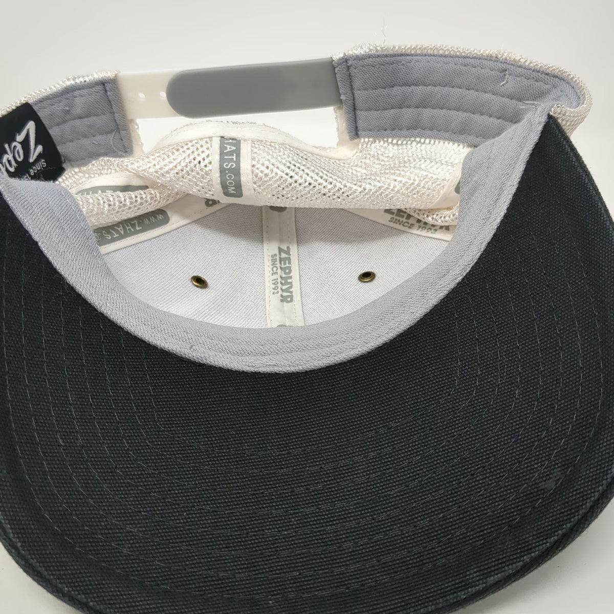 Zephyr Baseball Cap Gray Black One Size Lake Tahoe Red Hut Mesh Snapback Hat