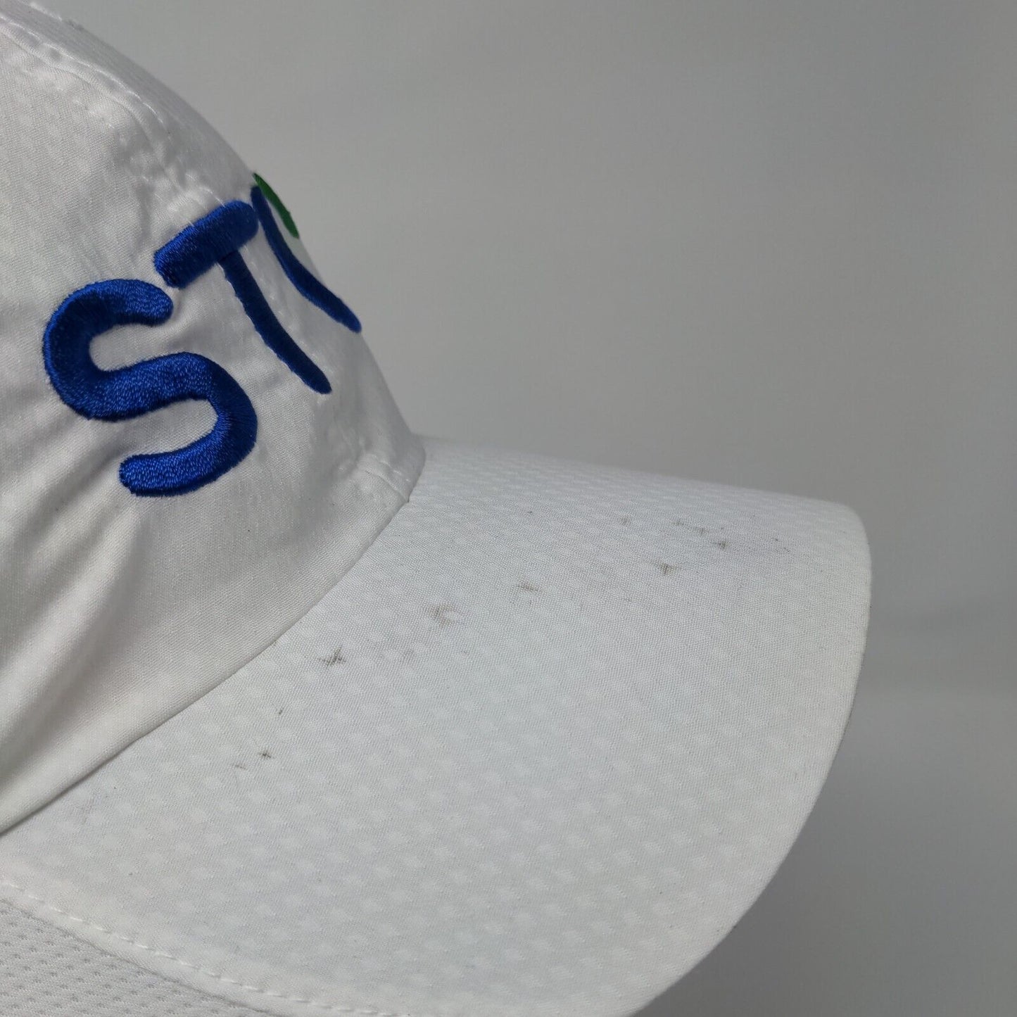STL Strapback Hat White OSFM Embroidered Nike Heritage 86 Dri-Fit
