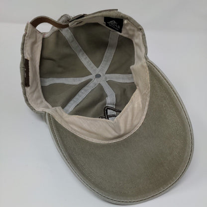 Cigar Aficionado Slideback Hat Tan OSFA Embroidered Leather Strap