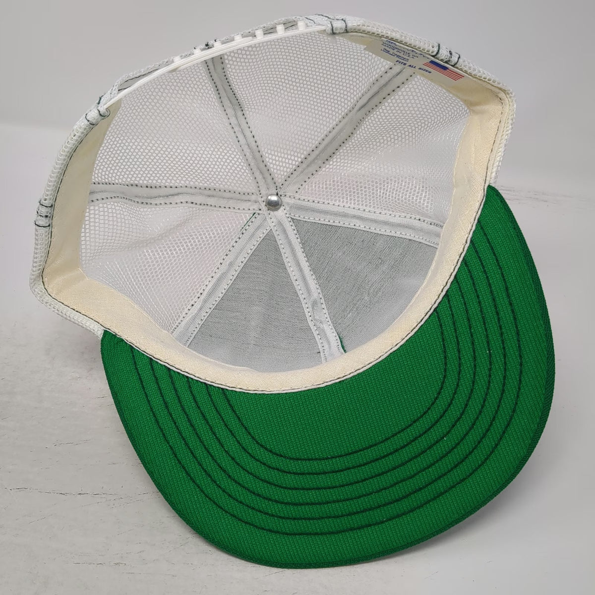 Consolidated Freightways CF Patch Trucker Hat Green One Size Mesh Snapback