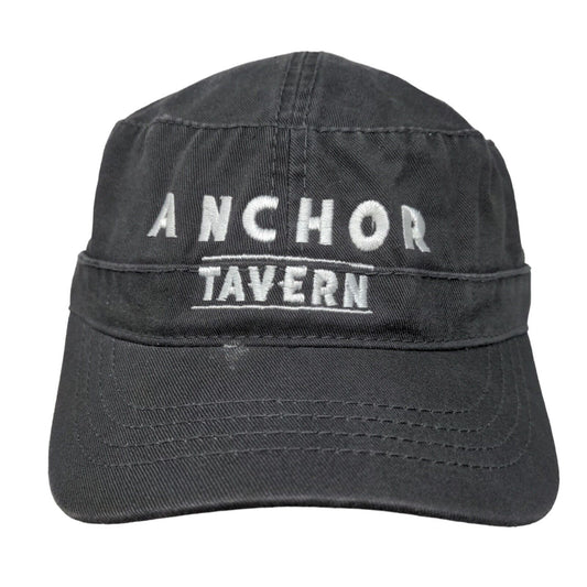 Otto Men's Strapback Hat Gray Size OSFM Embroidered Anchor Tavern Logo