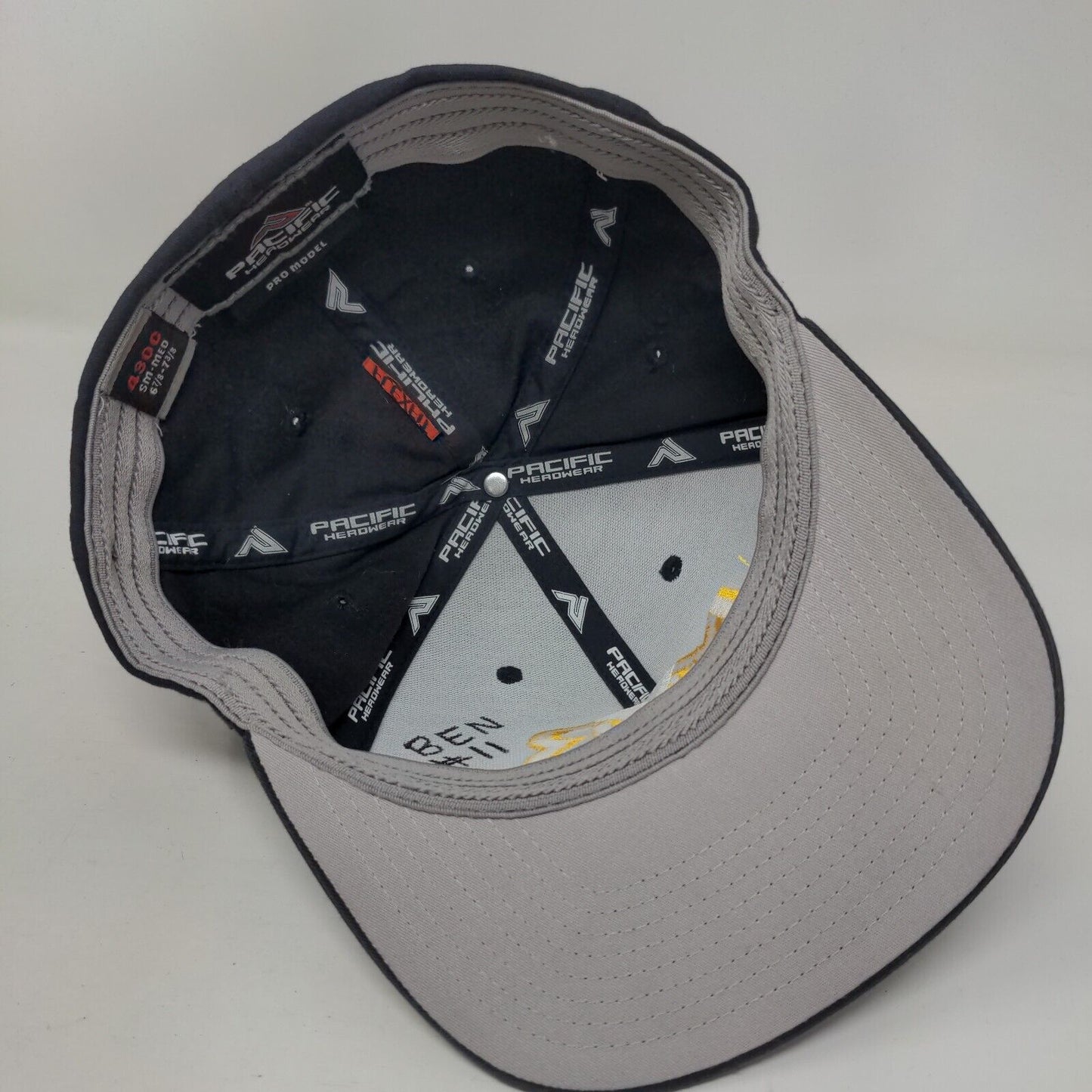 MYB Fitted Hat Blue S/M Embroidered 6 Panel Pro Model Pacific Headwear