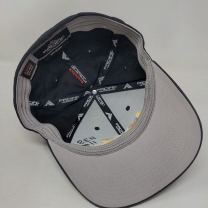 MYB Fitted Hat Blue S/M Embroidered 6 Panel Pro Model Pacific Headwear
