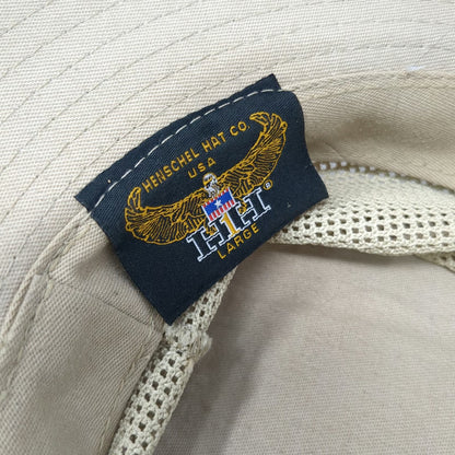 Henschel Hat Co Boonie Hat Beige L Mesh Crown Chin Strap Wide Brim Sun Hat