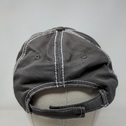 Riviera Maya est. 1970 Strapback Hat Gray OS Adjustable Embroidered Distressed