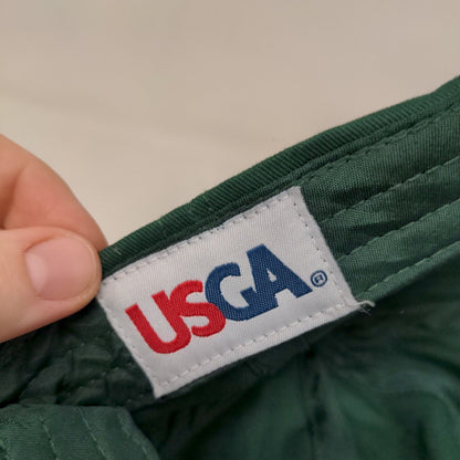 USGA Men's Slideback Hat Green Embroidered 2018 US Open Shinnecock Hills Logo