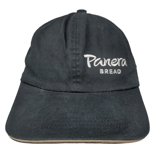 Panera Bread Strapback Hat Black One Size Embroidered Port Authority