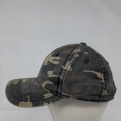 George Strapback Hat Camouflage OSFA Adjustable Vented Holes 6 Panel Blank