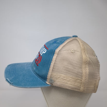 Trump Pence '20 Snapback Mesh Back Trucker Hat Blue One Size Piper Lou