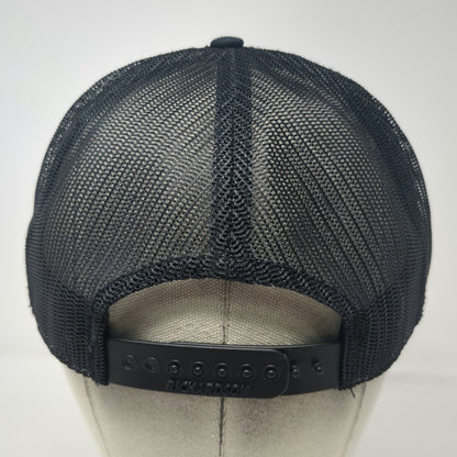 Richardson Trucker Hat Black One Size Dynamic Aviation Mesh Back Logo Snapback