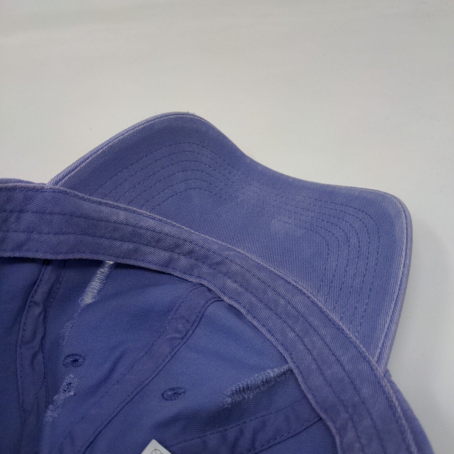 Unbranded Slideback Hat Blue One Size Adjustable Distressed Blank Cotton
