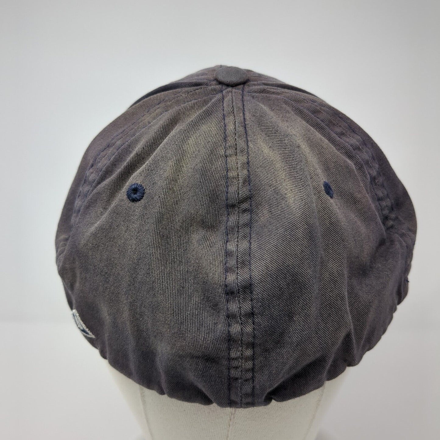 MYS Fitted Hat Blue 7 3/8-8 Stretch Solid Embroidered Pacific Headwear