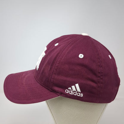 Adidas Montana Grizzlies NCAA Red One Size Cap Strapback Hat Griz UM Logo