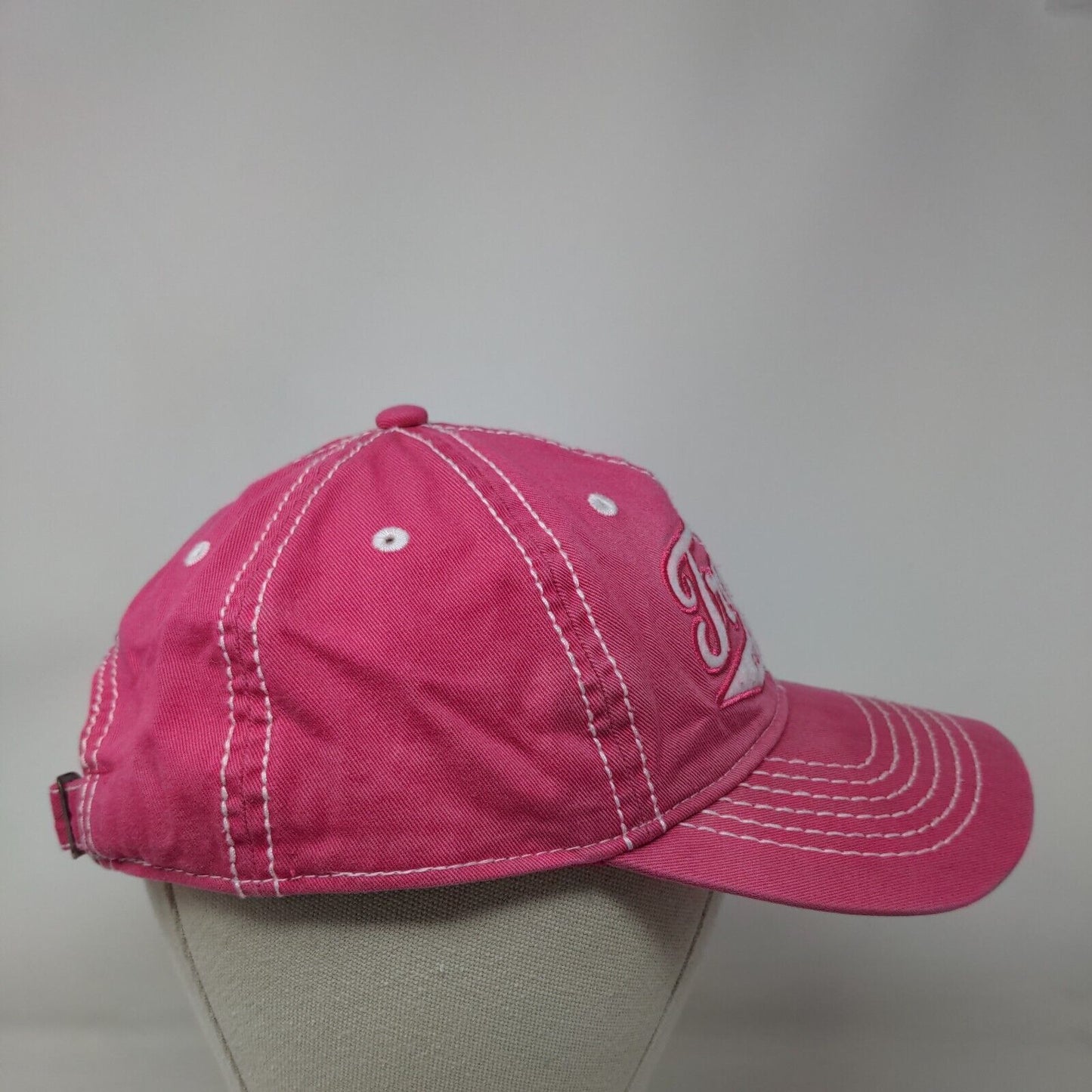 Tractor Supply Slideback Hat Pink OSFM Adjustable Embroidered 6 Panel Cotton