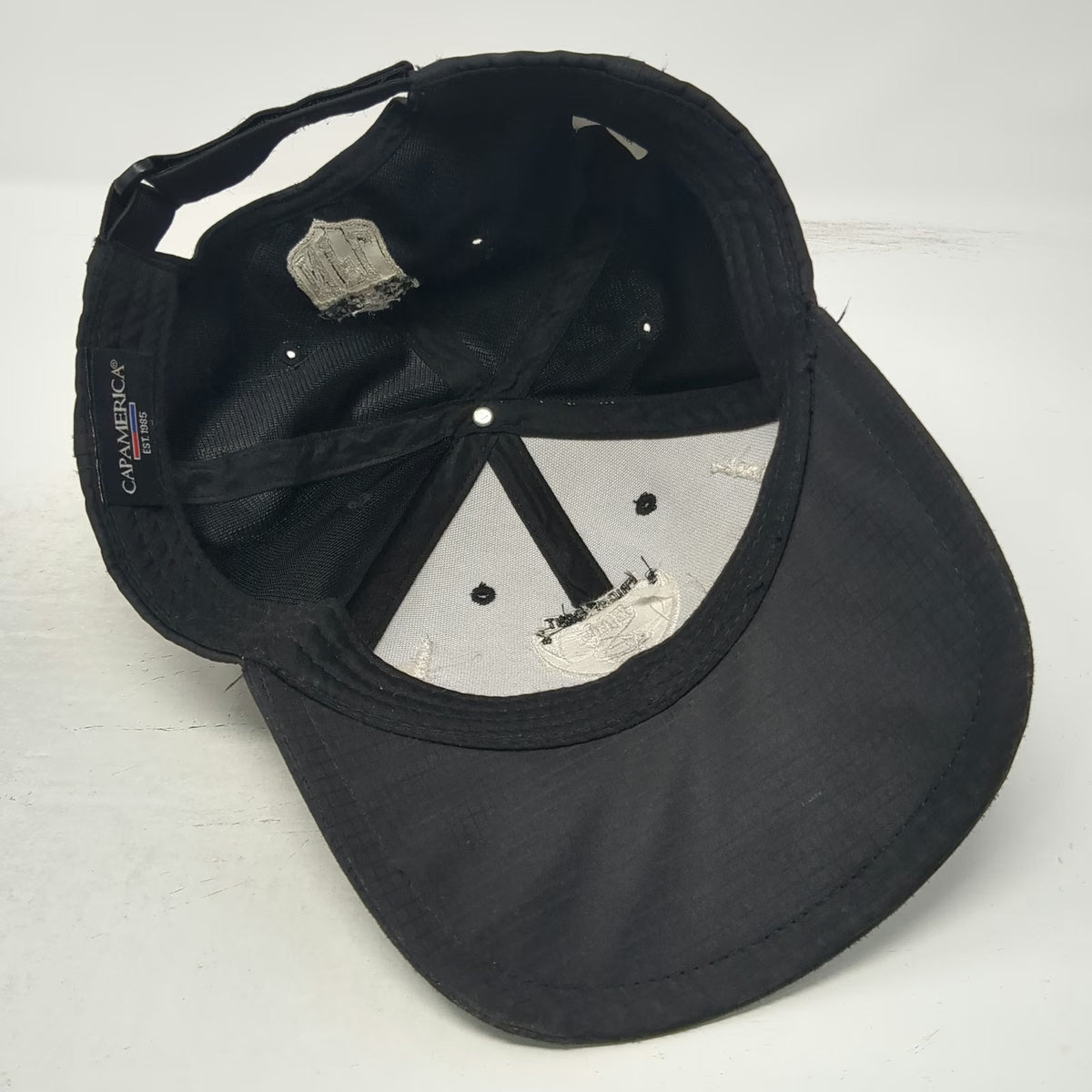 Cap America NFL Friday Night Flag Champions Black One Size Hat Strapback Logo