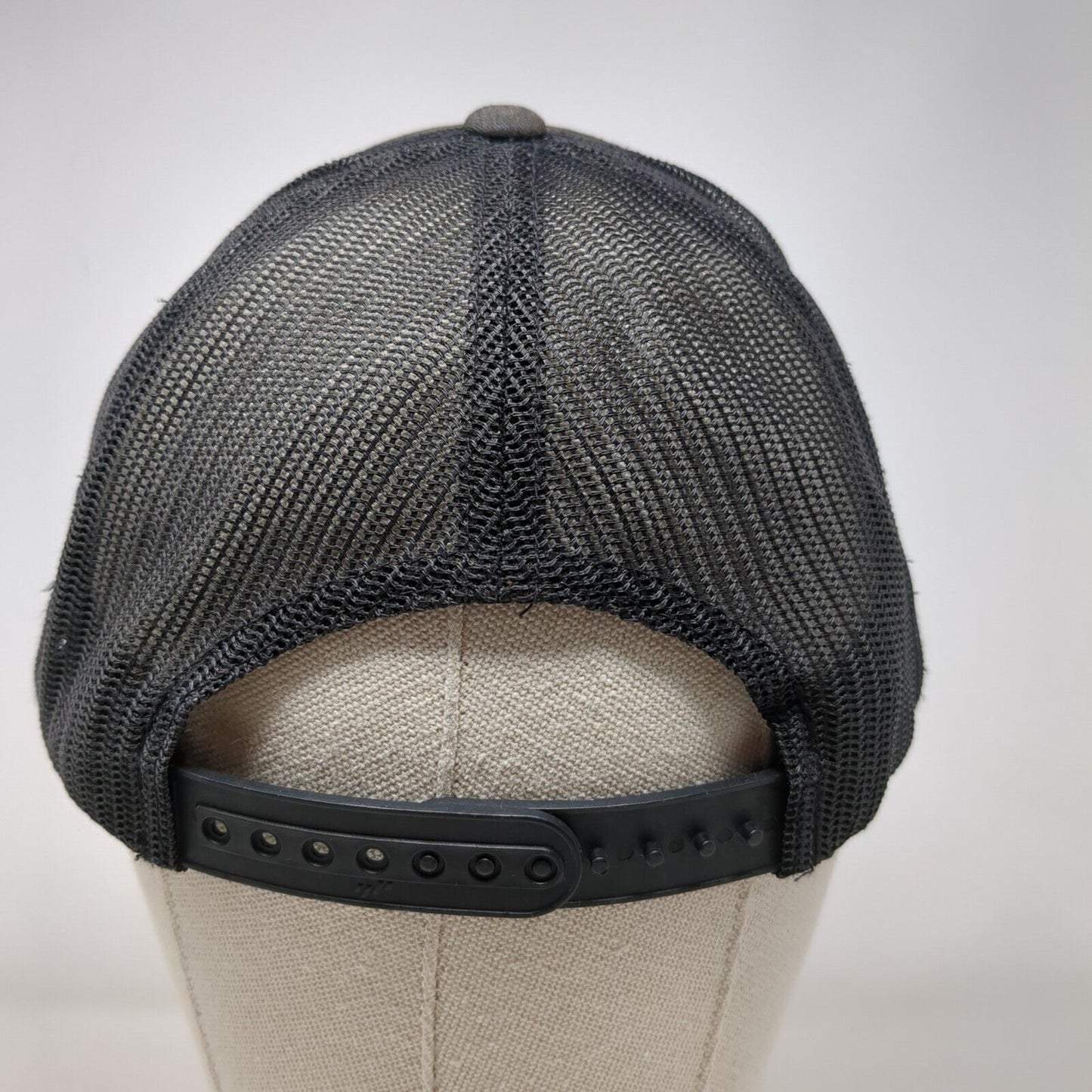 Vivid Roots Snapback Mesh Back Trucker Hat Black OSFA Classics Yupoong