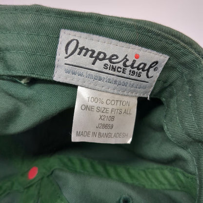 Imperial Baseball Cap Green OSFM Tall Timber Lodge Pittsburg NH Fishing Logo Hat