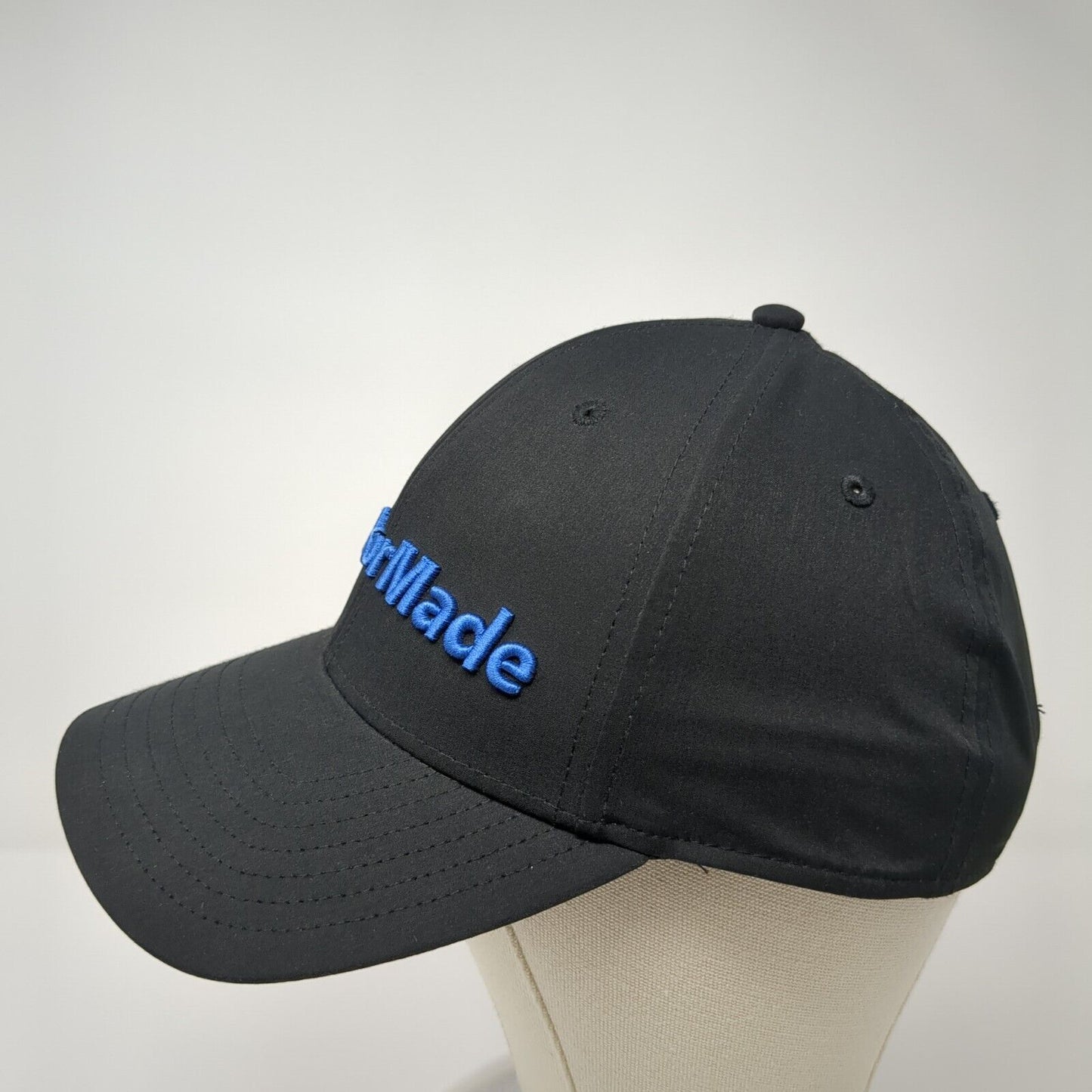 TaylorMade Strapback Golf Hat Black One Size Adjustable Embroidered Polyester