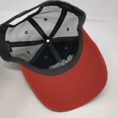 Prairie Mountain Trucker Hat Red One Size Glacier National Park Bear Mesh Back