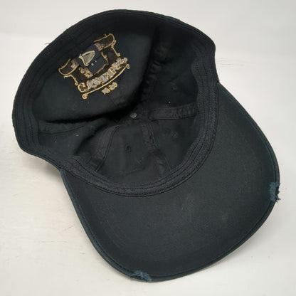 Guinness Baseball Cap Black One Size Extra Stout Distressed Brim Dublin Beer Hat