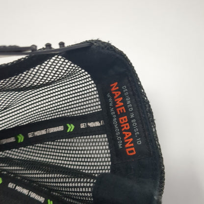 Get Moving Forward Logo Snapback Trucker Hat Gray One Size Colorblock