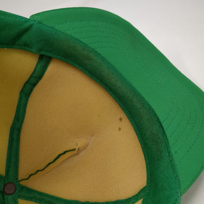 Yupoong 5 Panel Green One Size Hat Snapback Rope Trim John Wayne Pioneer Wagons