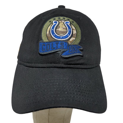 New Era Men's Slideback Hat Black OSFM Embroidered Indianapolis Colts Logo