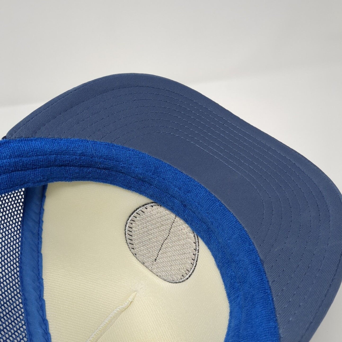 You Never Know Until You Go Rope Trucker Hat Blue One Size Mesh Back