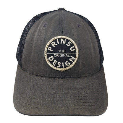 The Original Prinsu Design Snapback Trucker Hat Gray Large Mesh Back Richardson