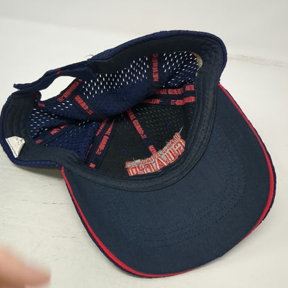 National Guard Fishing FLW Baseball Cap Blue One Size Mesh Strapback US Flag Hat