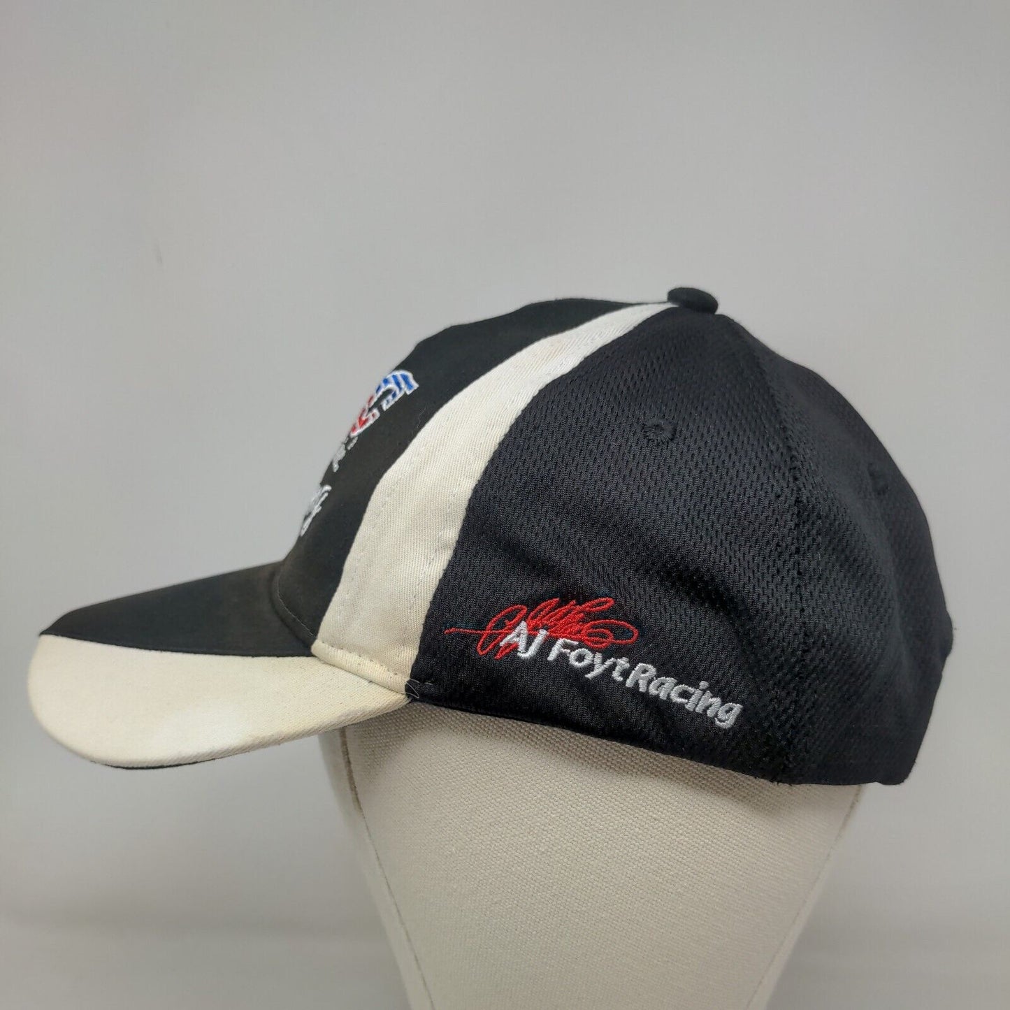 ABC Supply Men's Strapback Hat Black Embroidered Logo AJ Foyt Racing #14