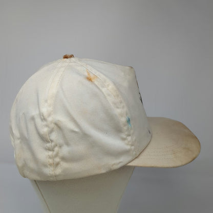 5 Panel White One Size San Diego Zoo Tiger River Snapback Hat Made in USA