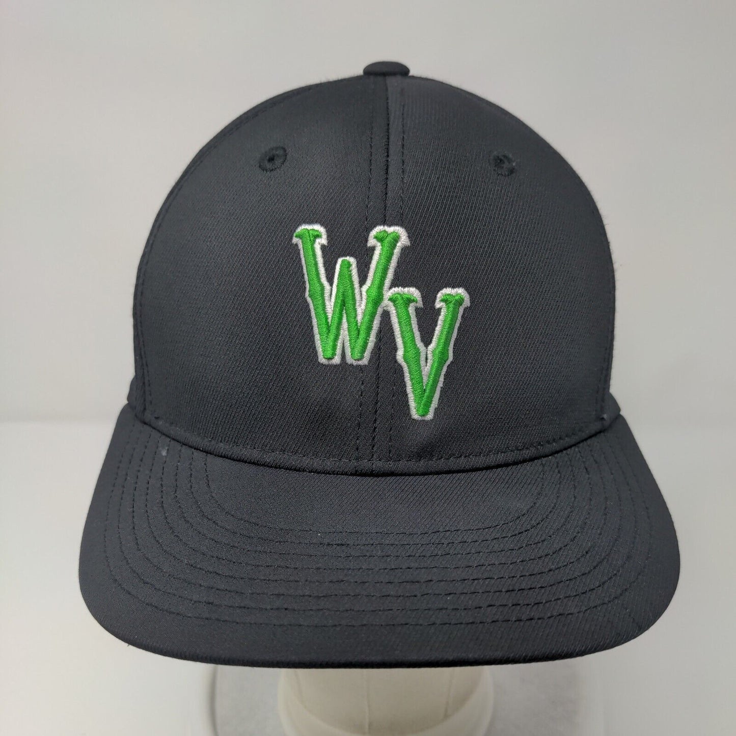 WV Fitted Hat Black S/M HC2 C-Fit Embroidered Vented Holes 6 Panel Champro