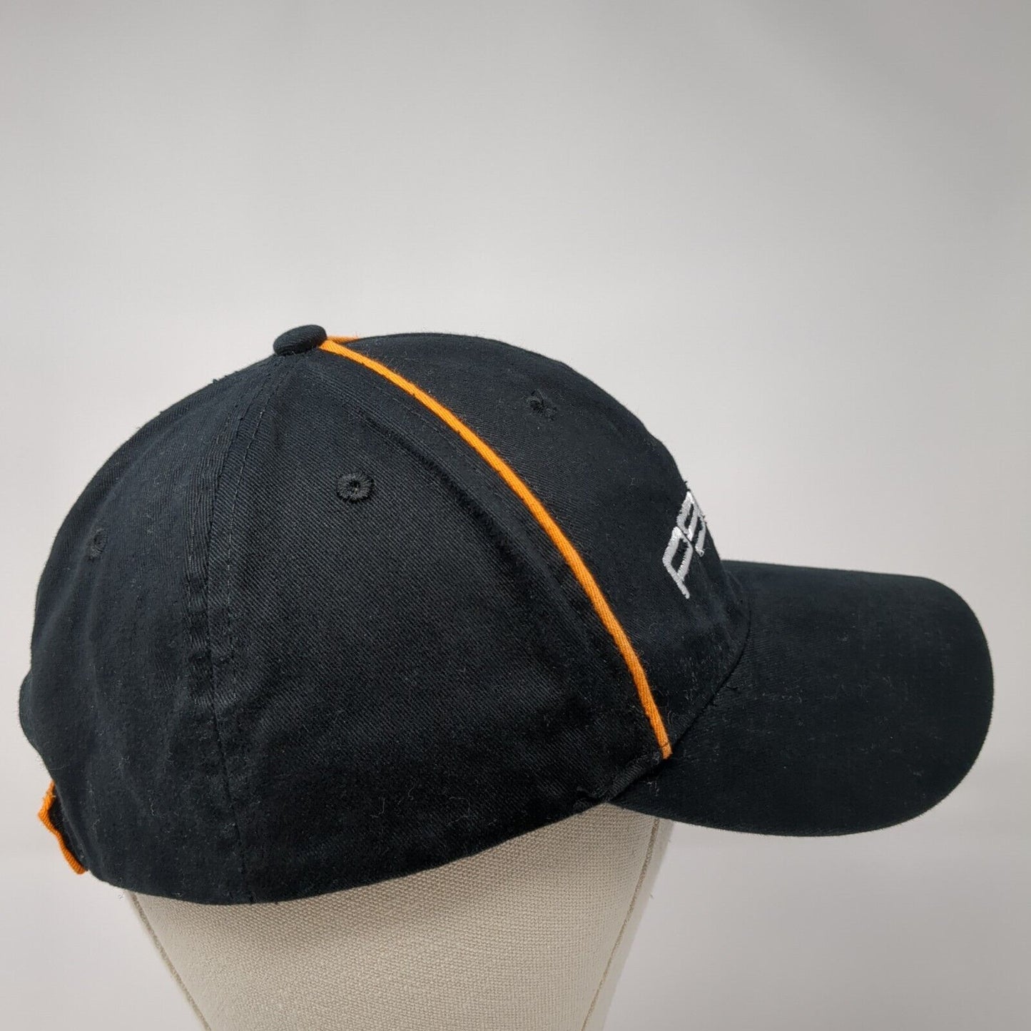 P90X3 Strapback Hat Black One Size Solid Adjustable Embroidered Piping