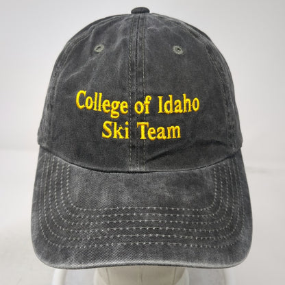 Port Authority Baseball Cap Gray OSFM College of Idaho Ski Team Slideback Hat