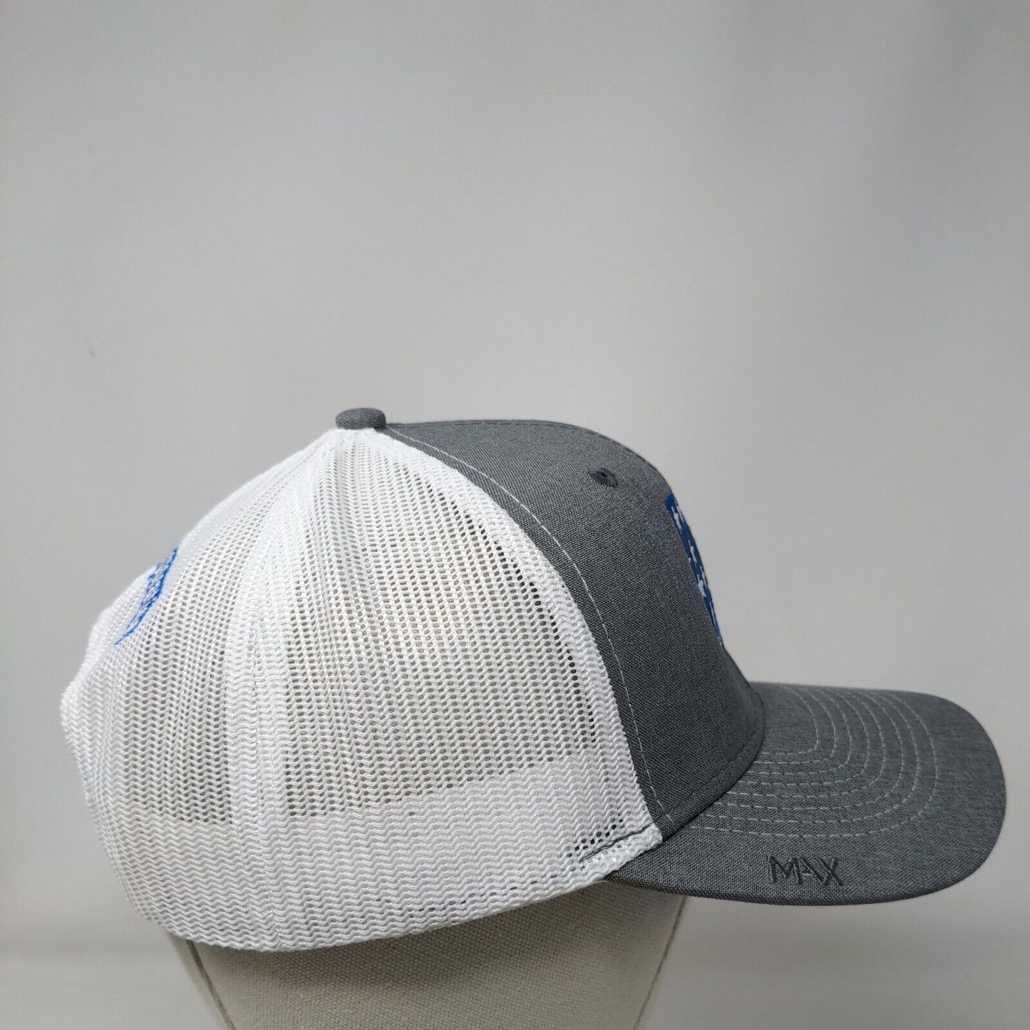 American Flag Max Lewis Corporation Snapback Trucker Hat Gray OSFA Patriotic
