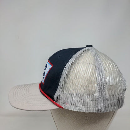 Bud Light Snapback Trucker Hat Multicolor OSFA Adjustable Mesh Back 6 Panels