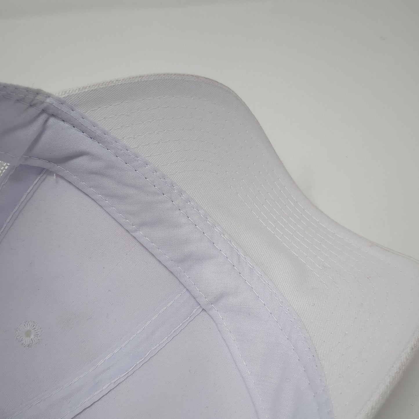 Outdoor Cap Strapback Trucker Hat White One Size Adjustable Mesh Back Blank