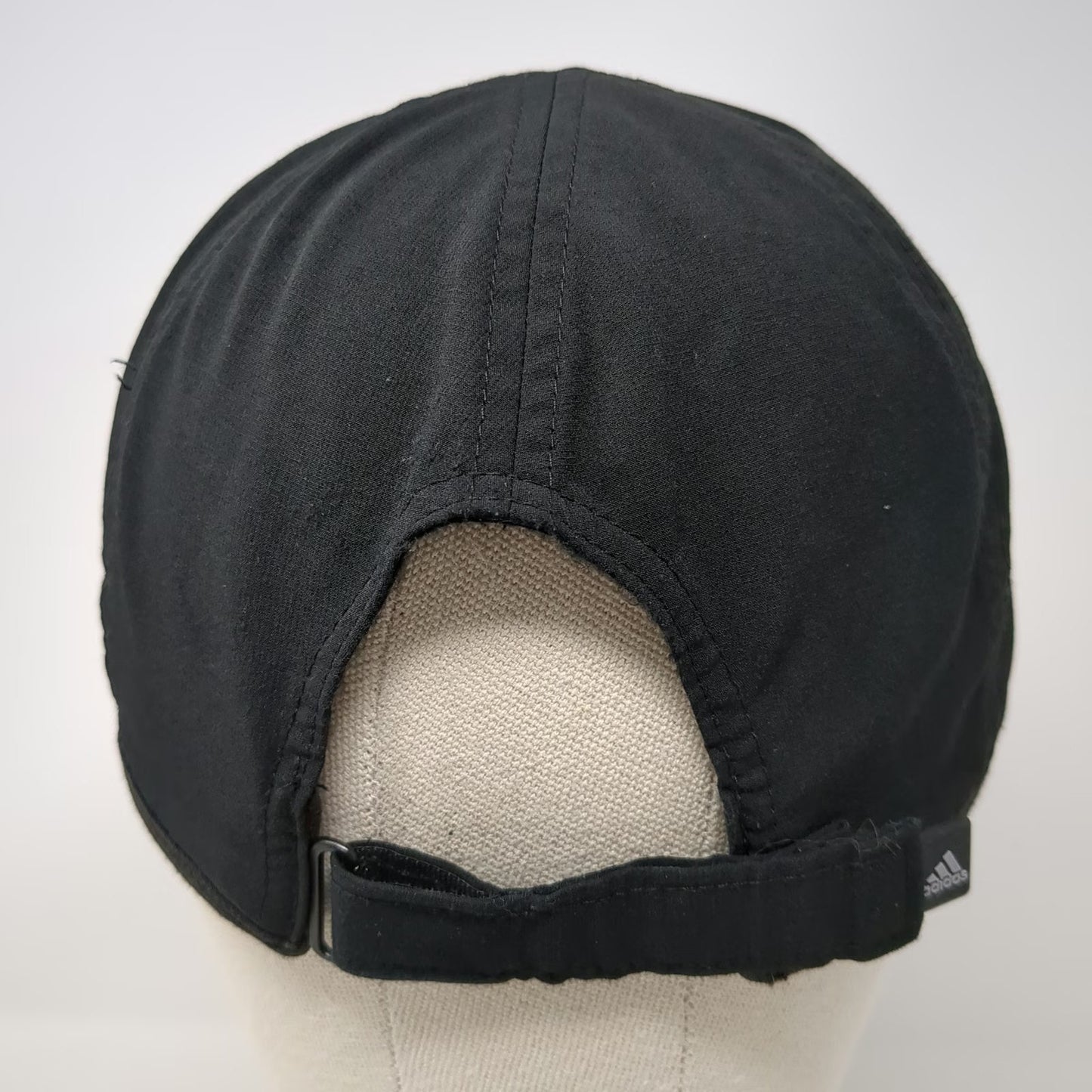 Adidas Baseball Cap Black One Size Climalite Performance Running Slideback Hat