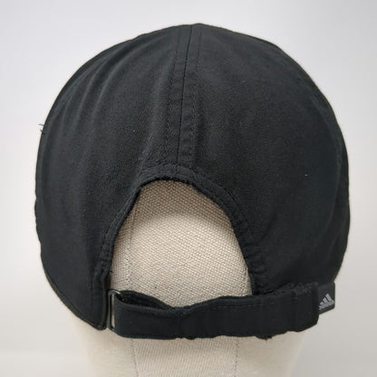 Adidas Baseball Cap Black One Size Climalite Performance Running Slideback Hat