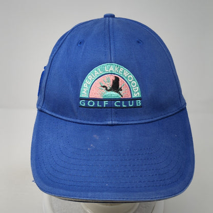 Imperial Lakewoods Golf Club Slideback Hat Blue One Size Embroidered