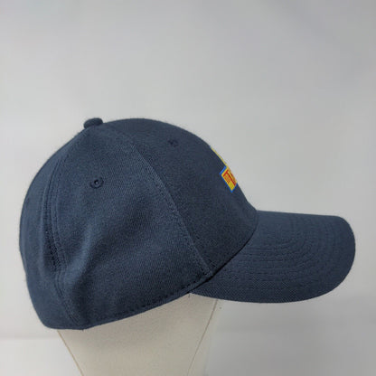 Cross Fitted Hat Blue L/XL Embroidered Otto Flexible Fit Solid 6 Panel