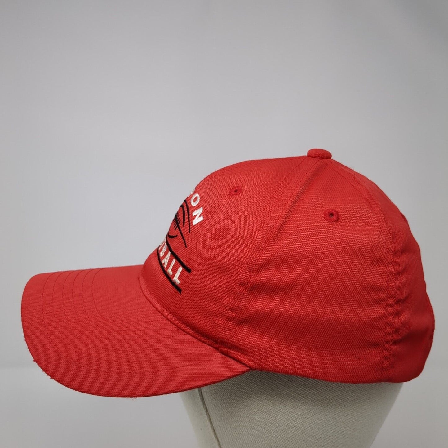 Ripon Football Strapback Hat Red One Size Adjustable Sport-Tek 6 Panel