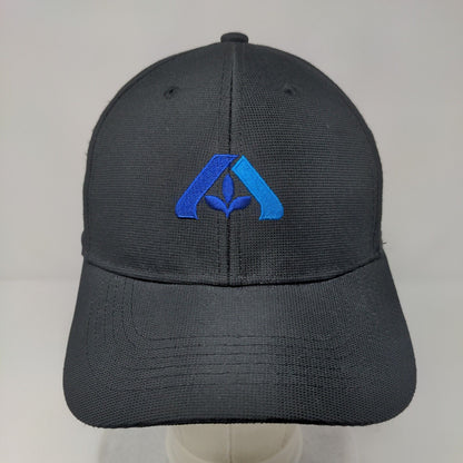 Image Solutions Strapback Hat Black OSFA Adjustable Embroidered 6 Panel