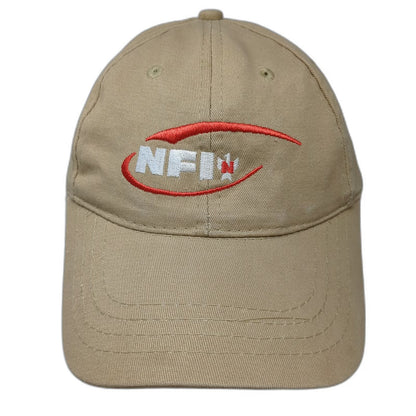 Apollo NFI Embroidered Logo Beige Baseball Cap One Size Adjustable Strapback Hat